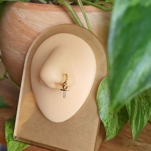 Gold Ankh Hoop Nosering